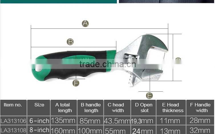 LAOA 6InchMini Wrench Monkey Wrench Household With Scale Adjustable Spanner Hardware Tools