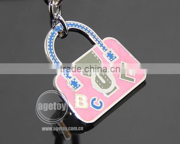 Fashion Bag Charms Handbag Shaped Promotional Enamel Metal Bag Keychain