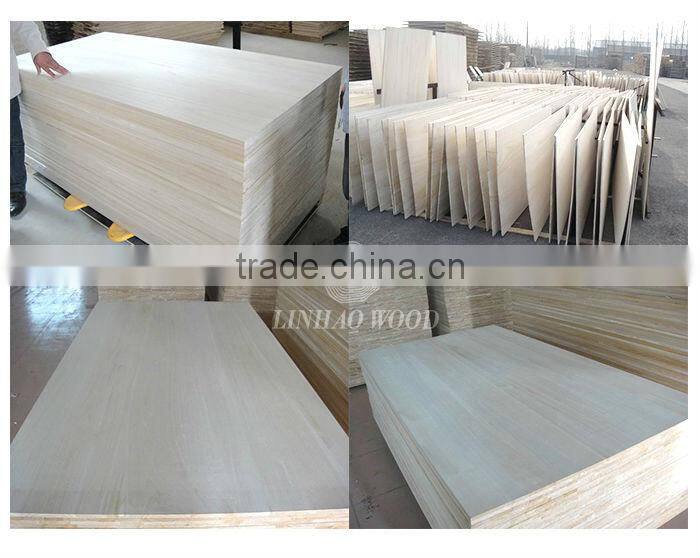 factory supply high quality good surface delicate paulownia panel