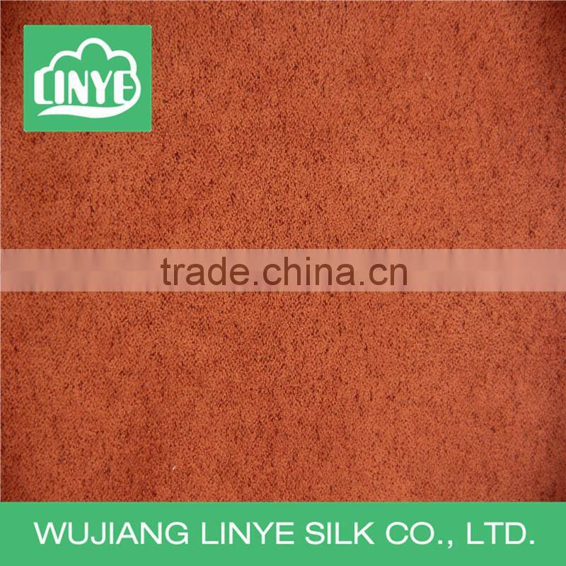 high color fastness autumn coat fabric suede upholstery fabric