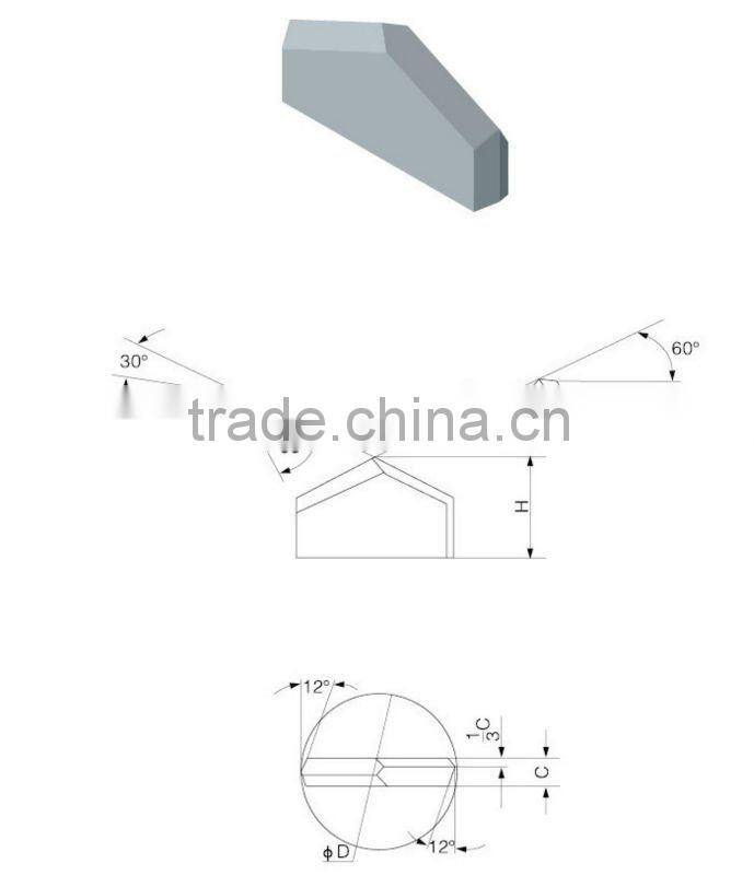 High strength tungsten carbide drill bits