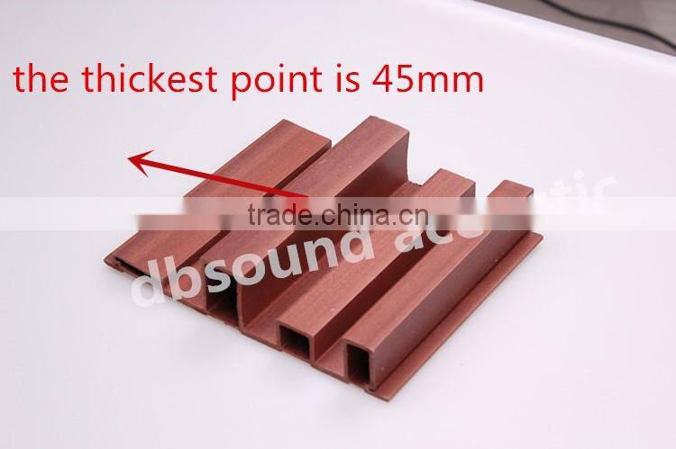 Zero formaldehyde wpc diffuser plate for home theater decoration