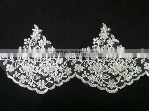 Top quality wedding dress lace design