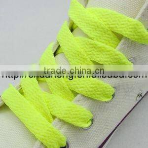 Nylon jacquard shoelace with PVC aglet