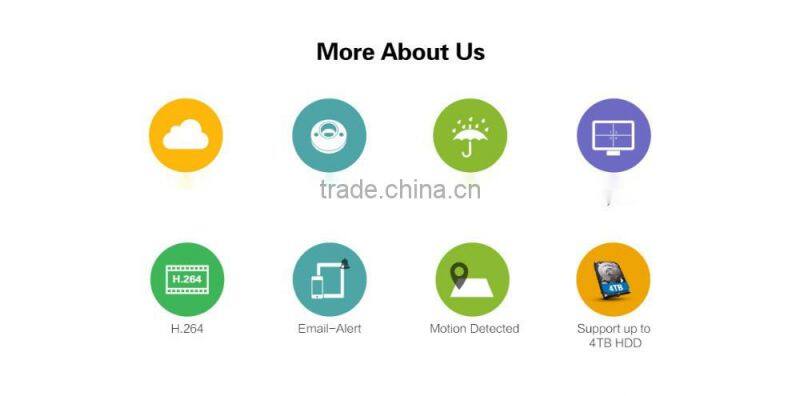 HD video surveillance 900tvl IR CUT Outdoor Waterproof Security Camera System 8Channel CCTV 960H DVR system DVR kit