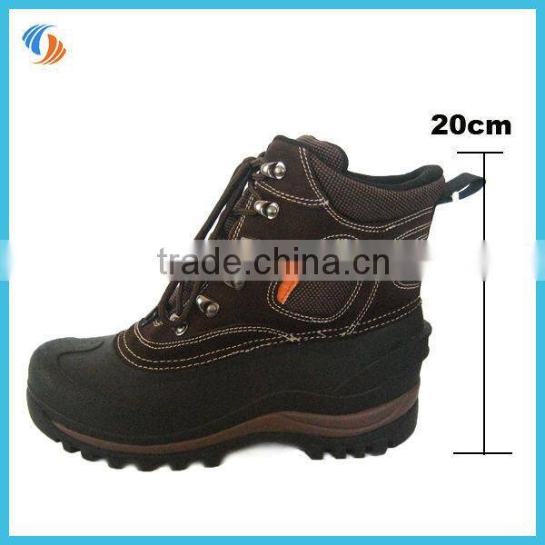 2014 mens Genuine leather warm snow shoes