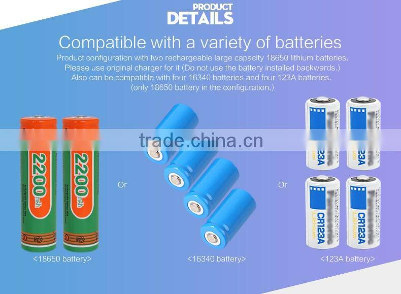 Bright LED flashlight Supfire Y12 1100 lumen CR XML2 U2 floodlight torch