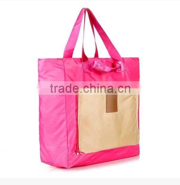 Easy taking tactical high capacity foldable nylon travel luggage tote bag