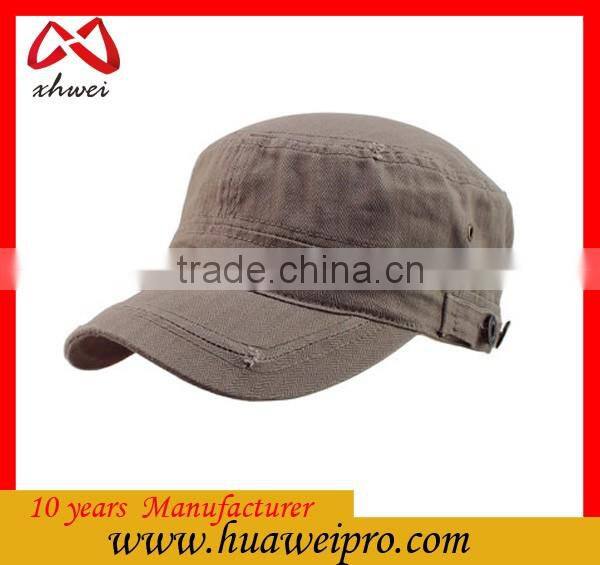 Pure Color Simple Trendy and Retro Military Army Cap Unisex Bulk Military Hat