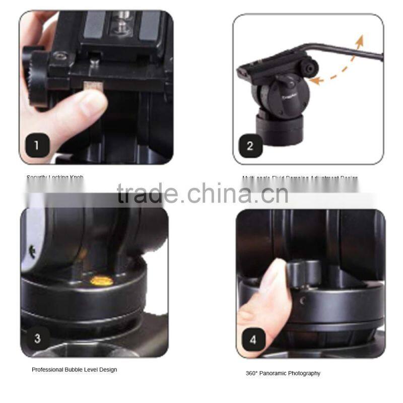 Hand Video Pan Head for Tripod 360 degree panorama photography panoramic tripod head VT-2510