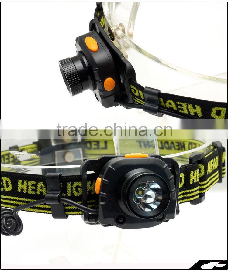 plastic sense lamp LED dry battery power source headlamp headlight