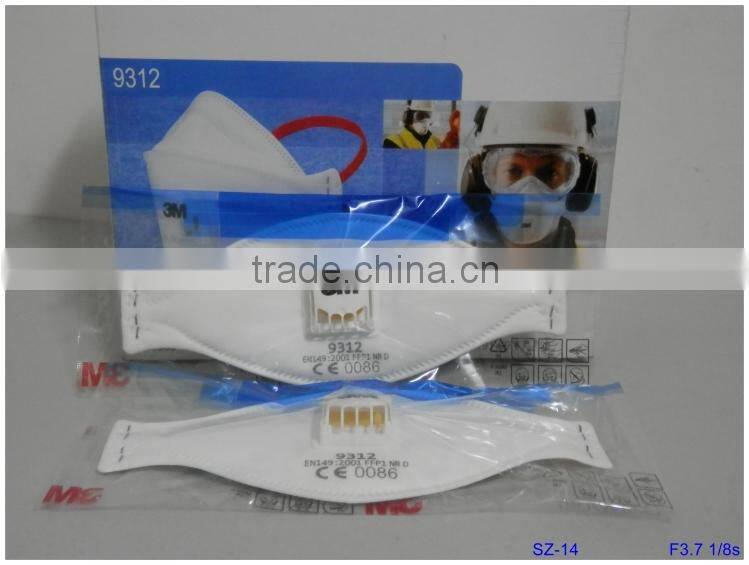 EN149:2001 FFP1 3m 9312 respirator mask, 3M FFP1 disposable face mask