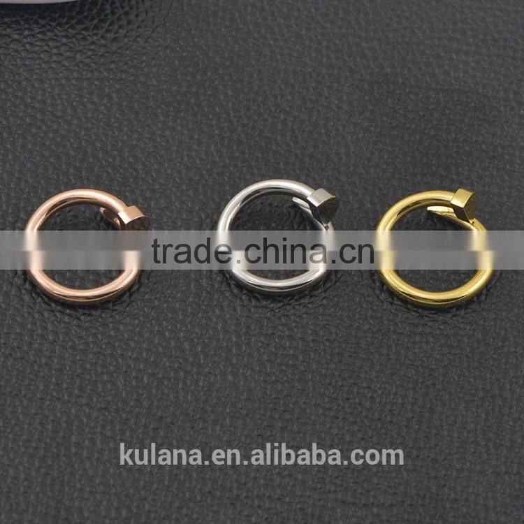 Modern engagement rings twisted nail rings class rings