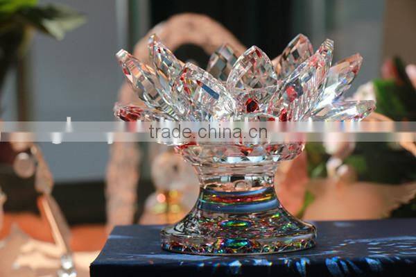 Desk Decoration Crystal Glass Pen holder with Photo Frame
