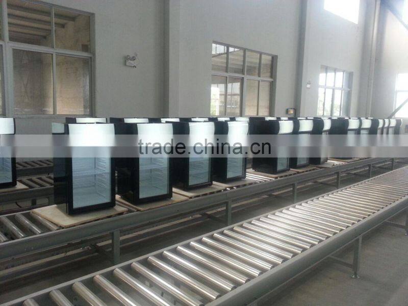 mini fridge freezer cooler display freezer,60Liters,-25 - -18 centi degree,with lamphouse