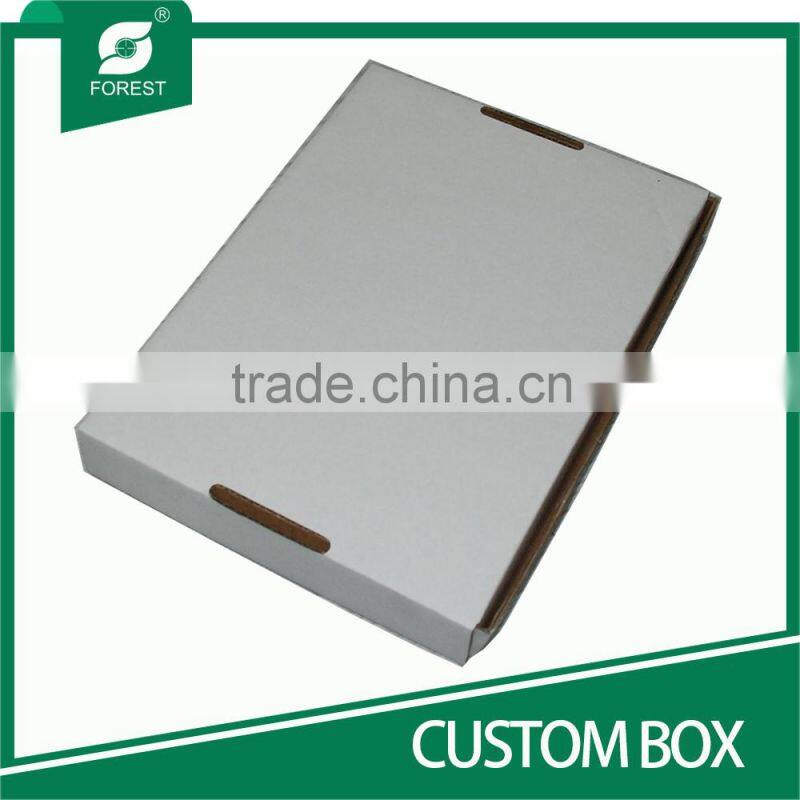 SINGLE WALL FOLDING WHITE CUSTOM PAPER BOX WITH OEM PRINTING