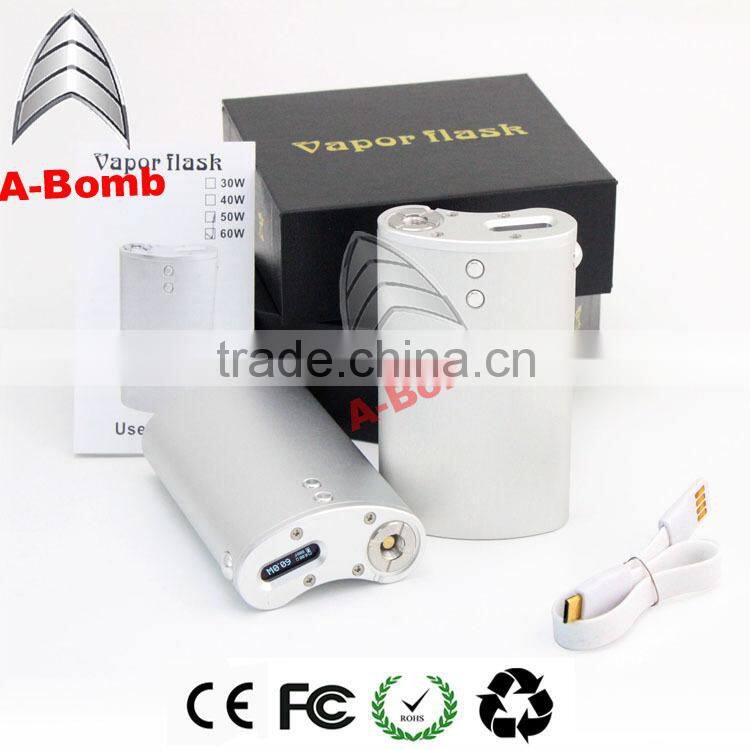 2015 Hot Sale A-Bomb temperature control vaporflask dna 40 mod/vaporflask v3 40w