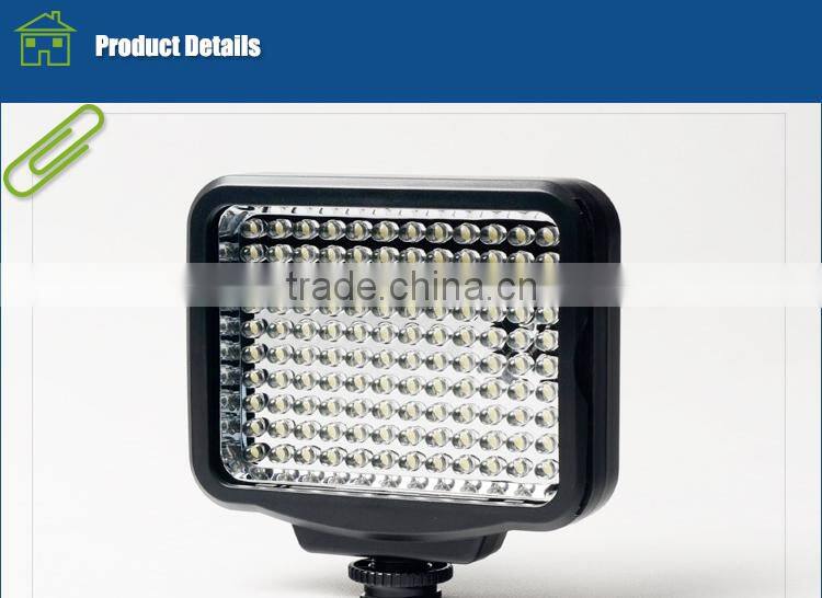 Professional led 5009 video light for sony camera with hot shoe converter