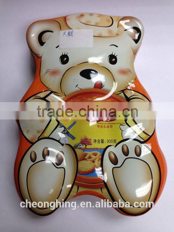 Bear Shape Chocolate Tin Box
