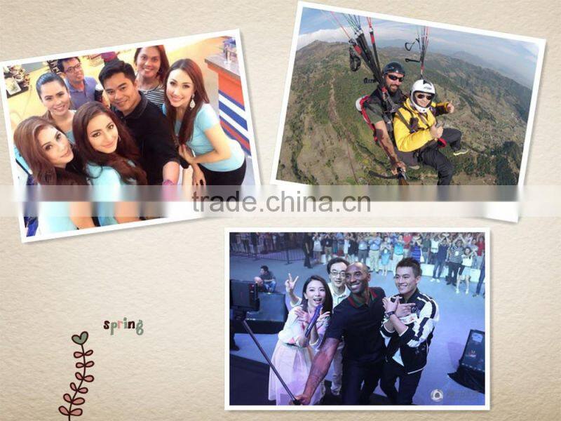 Hot Seller Fashionable self-portrait camera smartphone monopod with Bluetooth telcontrol