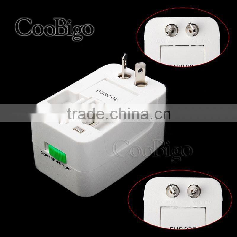 Universal World Charger Power Plug All-in-one Travel AC Power Adapter Converter to US UK AU EU PLUG #M-3