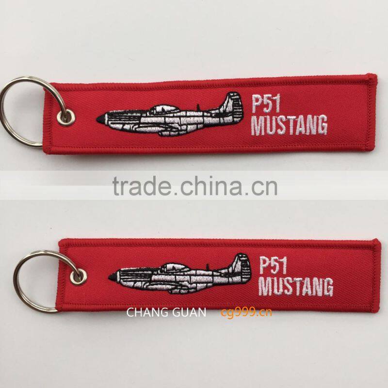 The various kinds embroidery patch key ring