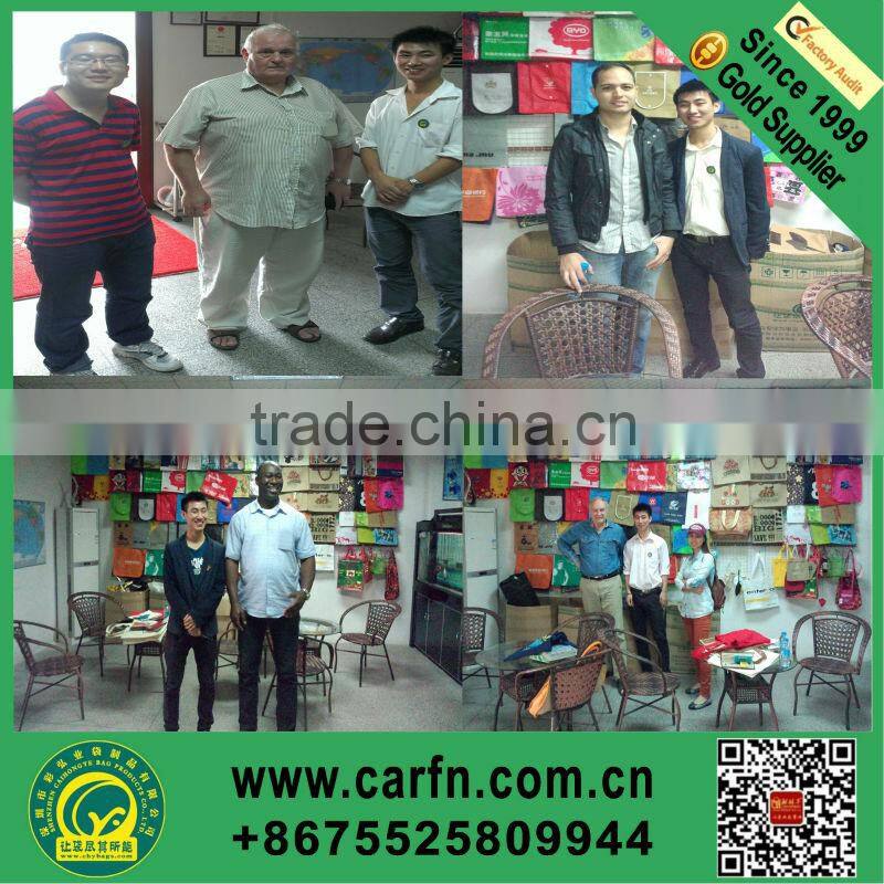 Customized recycled non-woven laundry bag bag