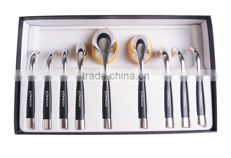 Private label makeup brushes golf shape handle makeup brush set