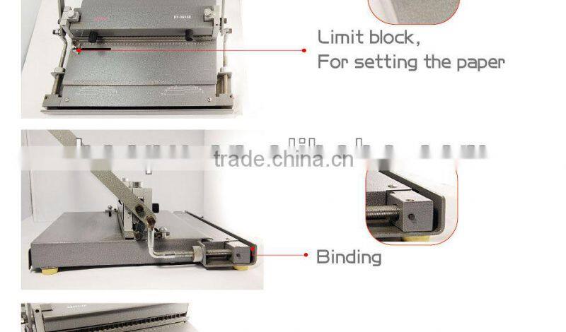 spiral wire binding machine photo book binding machine banknote binding machine