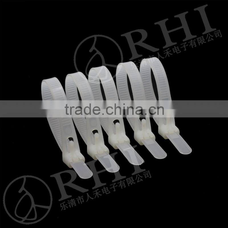 Nylon Releasable cable tie/plastic cable ties/adjustable cable ties