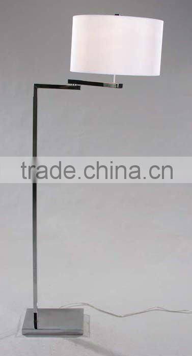 2015 Manufacturer Chrome Floor Light/Lamps with White Shade