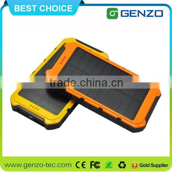 Best selling !!! China manufcturer Portable 5000mah solar power bank for mobile phone