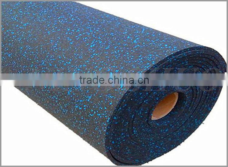 Trade assurance shock absorption gym roll mat, rubber flooring roll mat