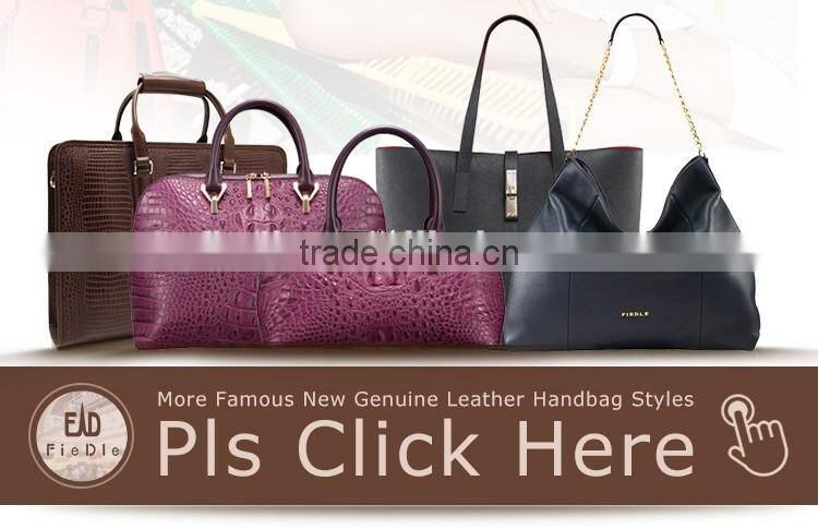 CSS668B001 2016 Chinese Manufacturer Made Fashion Ladies Genuine Cow Leather Pink Casual Shopper Tote Bag