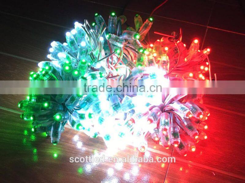 F8 12mm 5V Single Color String Lights blue red white yellow