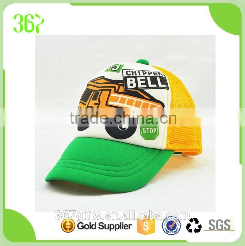 Cheap 5 Panels Car Foam Mesh Cap Kids Cap for Baby