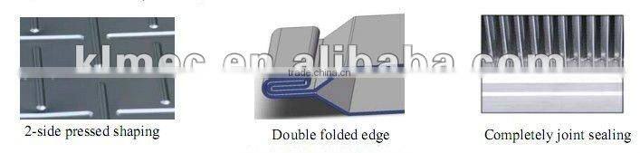 Efficiency up to 90% 0.12mm thickness flat aluminum foils crossflow plate heat exchanger