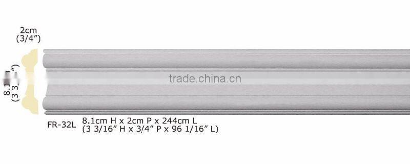 Polystyrene High Quality Good price beautiful PU decorative Wall Chair Rails