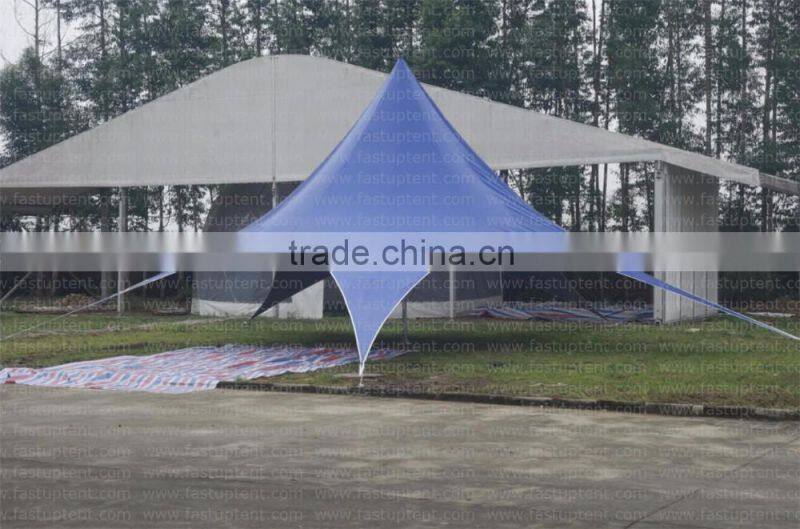 White PVC Fabric Star Tent
