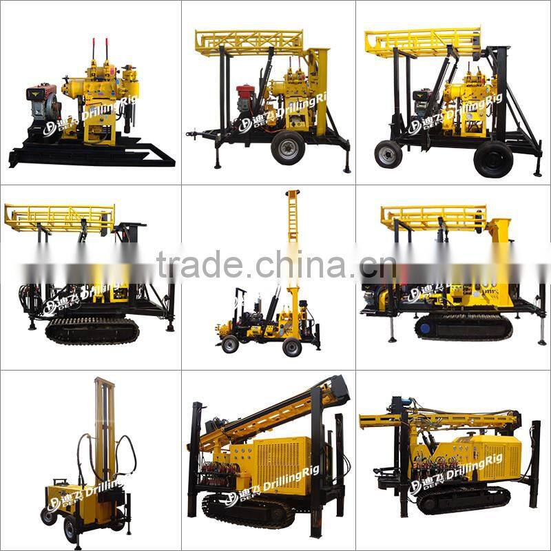 400m Full Hydraulic Crawler drilling rig DFQ-400 with DTH equipment