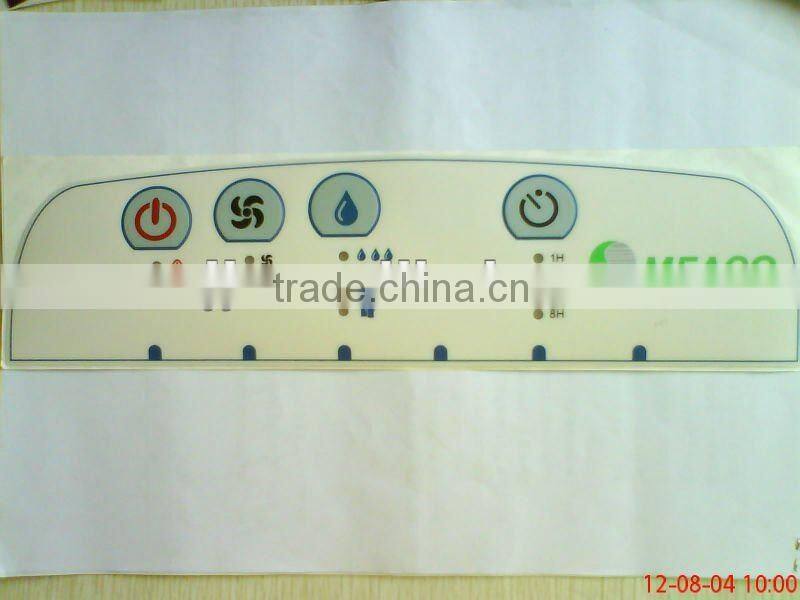 Round button in microwave oven keyboard membrane switch