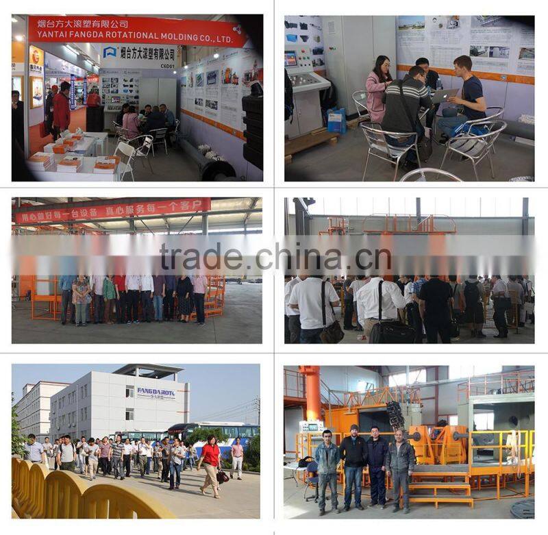 Top quality 3arm 4work hot selling rotational plastic moulds manufacturer