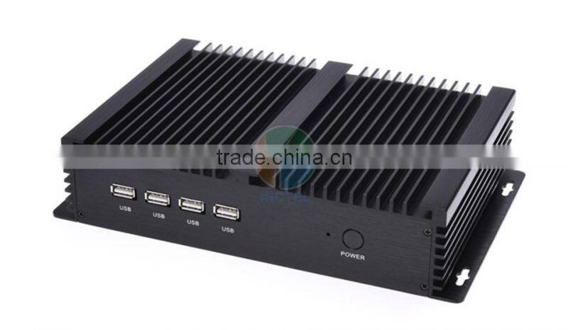 Intel Celeron C1037U 1.8Ghz CPU auto boot USB 3.0 Dual Gigabit Lan 4 COM HD 8G RAM Only Fanless desktop computer industrial