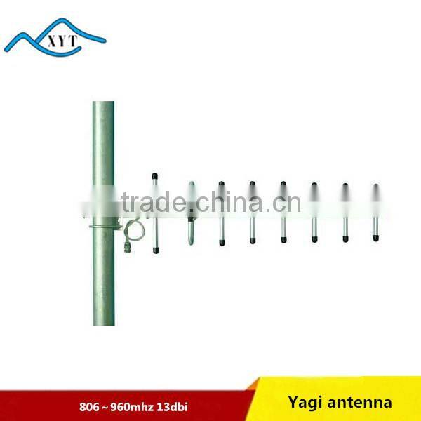 GSM 806-960MHZ 13DBI 9elements Outdoor digital TV yagi antenna with 3M cable