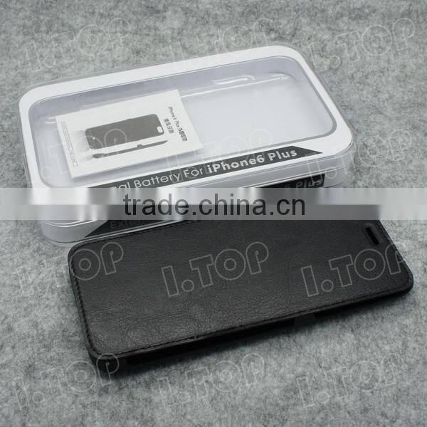 Flip Battery Case For iPhone 6 Plus External Power Bank Portable Backup Battery Charger Case