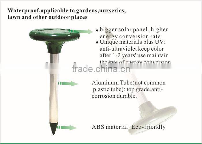 Aosion eco-friendly garden with battery case Solar Power garden rodent repellent factory
