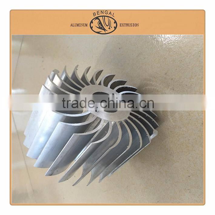 Round Hollow Aluminum Profile, Aluminum Heat Sink Extrusions