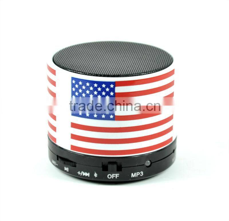 Fashion England Flah Portable Mini Bluetooth Speaker With Mirco SD Card Slots