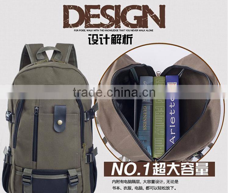 Best selling travel backpack bag canvas wholesale backpack