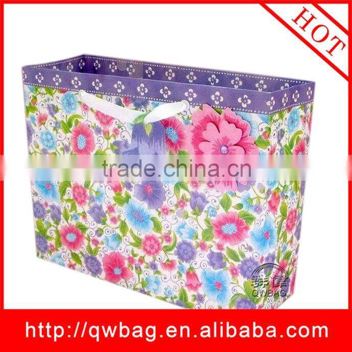 2013 newest popular elegant paper shopping bags
